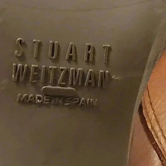 Stuart Weitzman Backstrap Boots Leather Shoes Saddle Old West Calf Bootie 6 - Picture 6 of 10